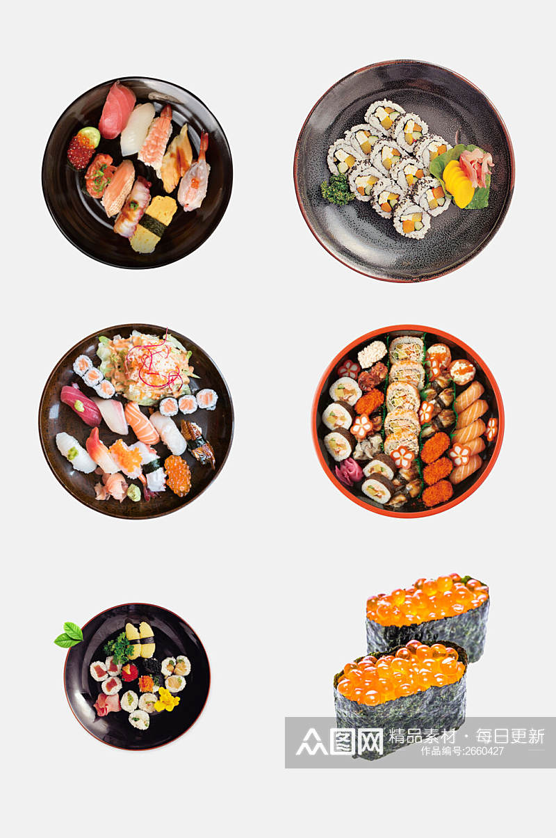 美味美食寿司免抠元素素材