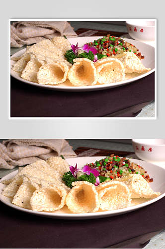 麦香锅巴食物高清图片