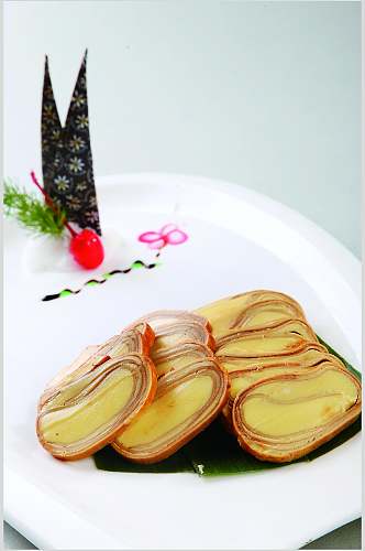 京味蛋黄卷食物摄影图片