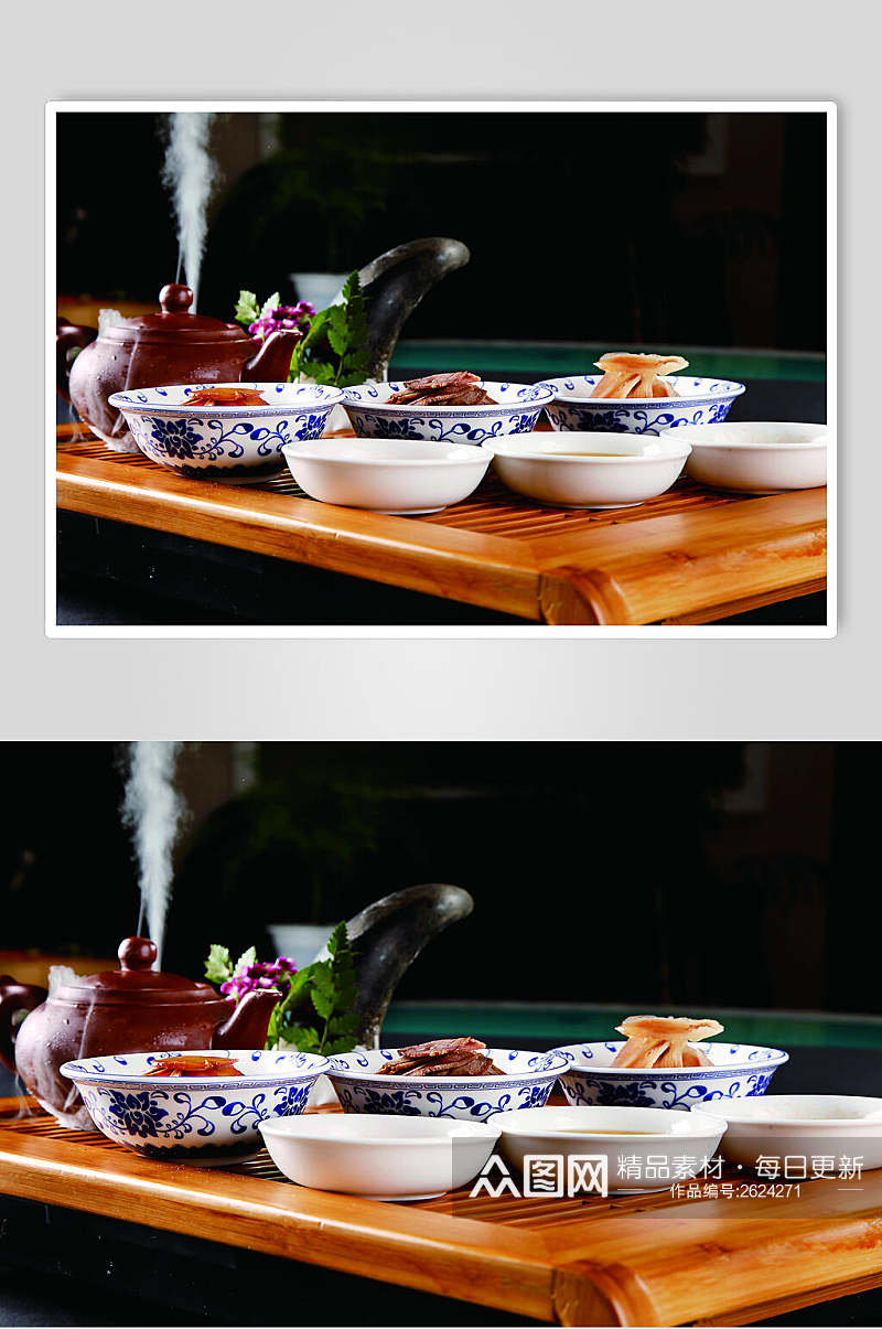 中华美食牛气冲天餐饮食品图片素材
