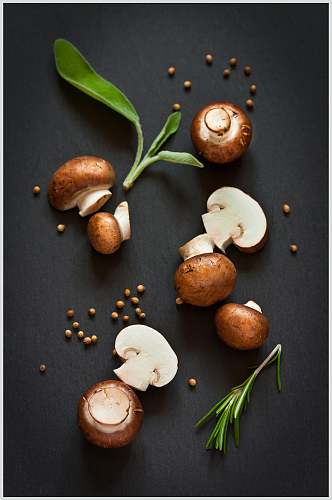 鲜香美味蘑菇香菇餐饮食品图片
