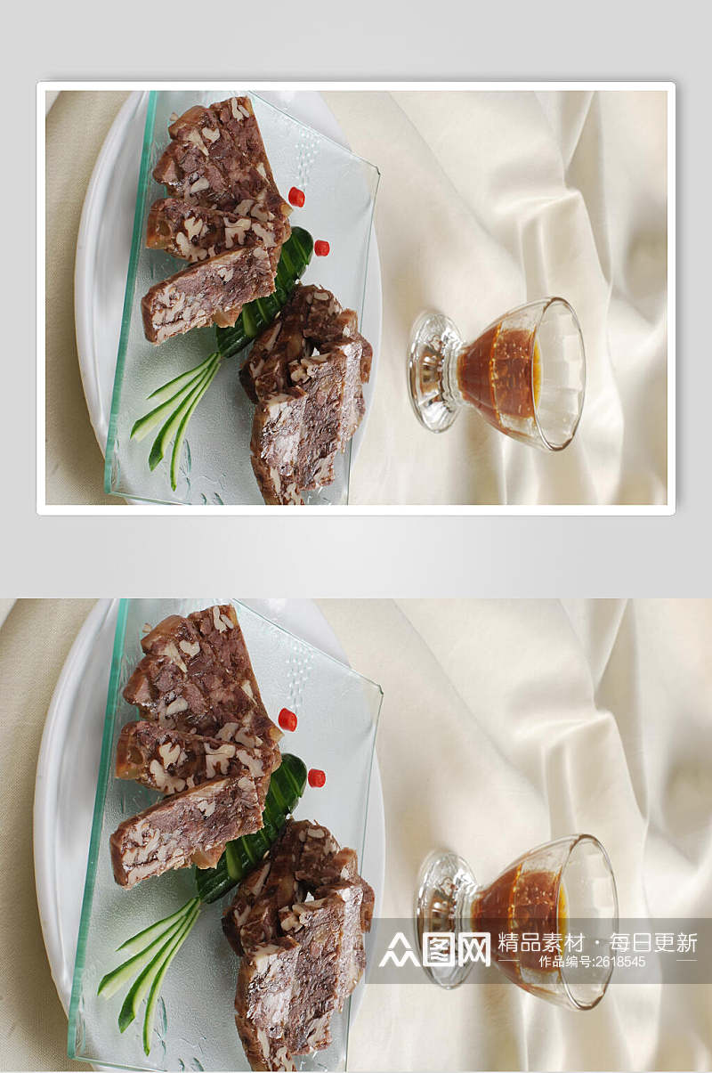 桃仁牛肉炖食物高清图片素材