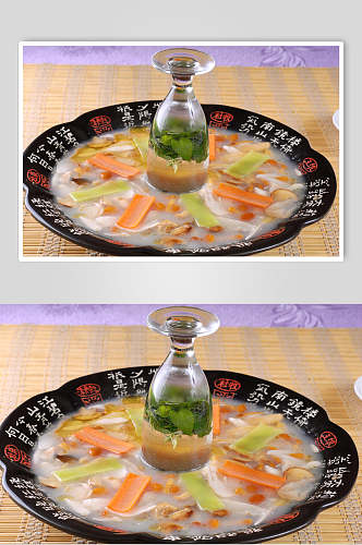 薄荷松茸菌餐饮食品图片