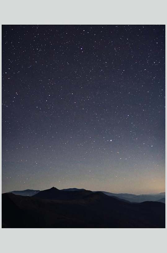 星空繁星点点星云背景图片