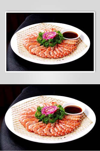 白灼虾餐饮摄影图片