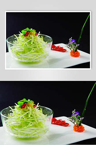 醋泡西葫芦丝餐饮食物图片