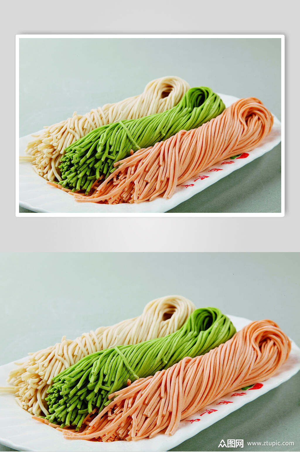 三色面餐饮食品图片