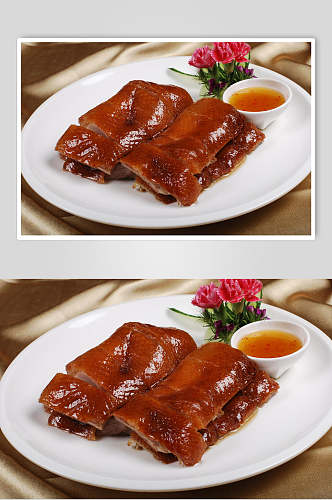 广东潮莲烧鸭食品高清图片