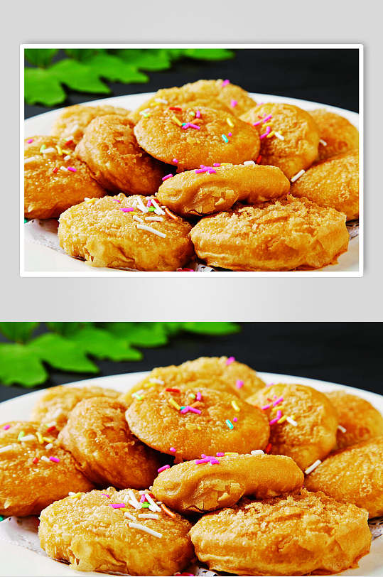 泡泡鱼糕食物摄影图片