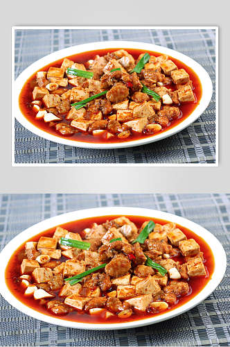 老豆腐烧鲢鱼餐饮高清图片