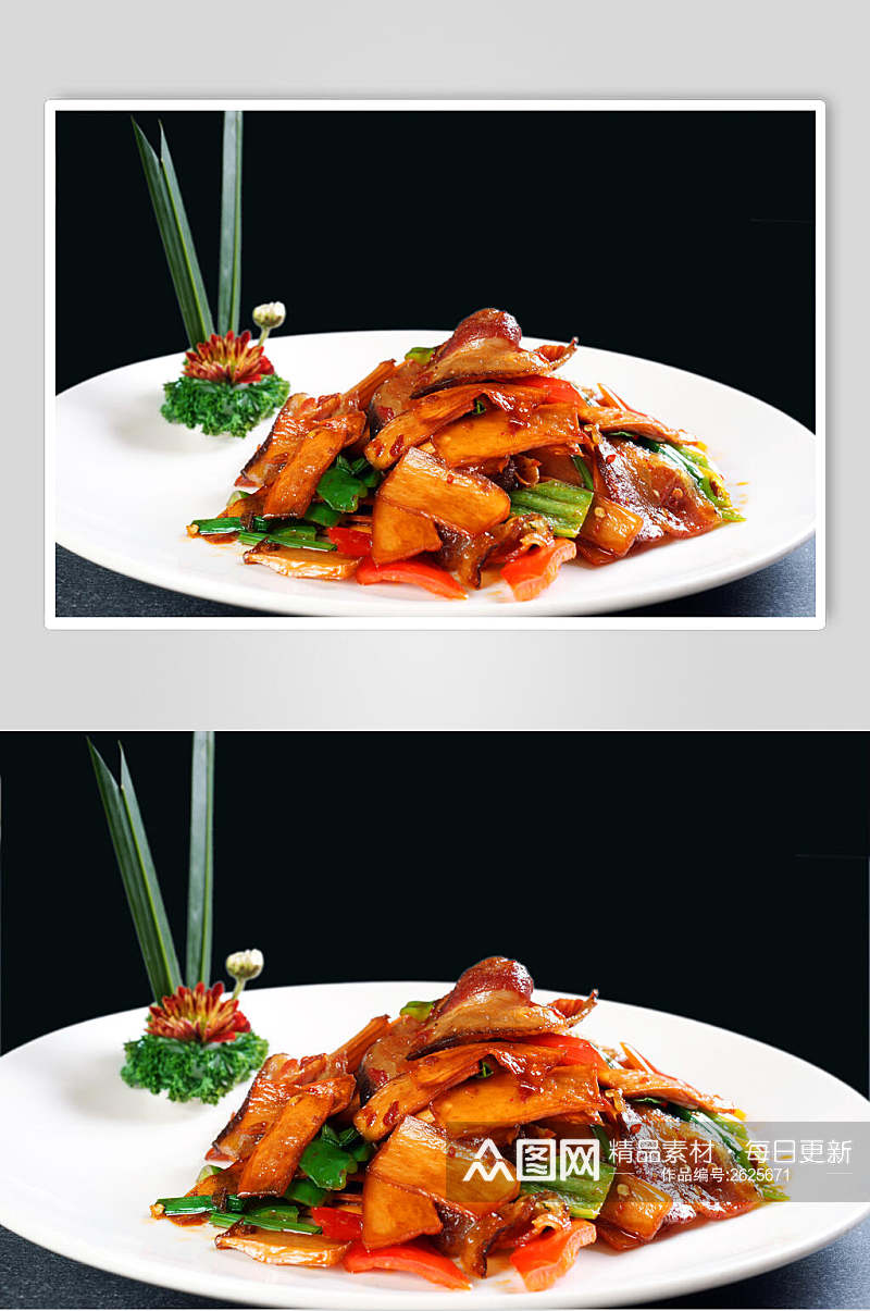 新鲜杏鲍菇餐饮食品图片素材