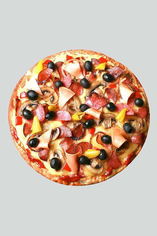 美味水果披萨餐饮食物高清图片