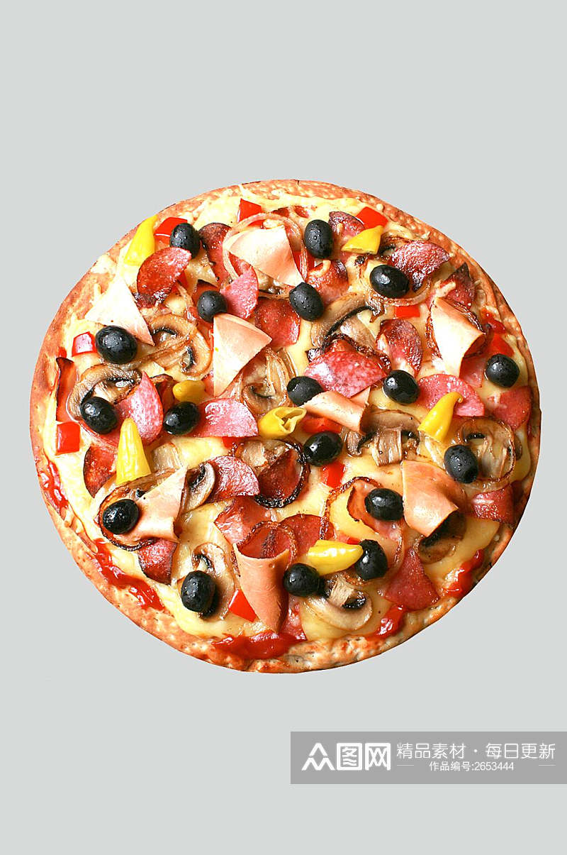 美味水果披萨餐饮食物高清图片素材