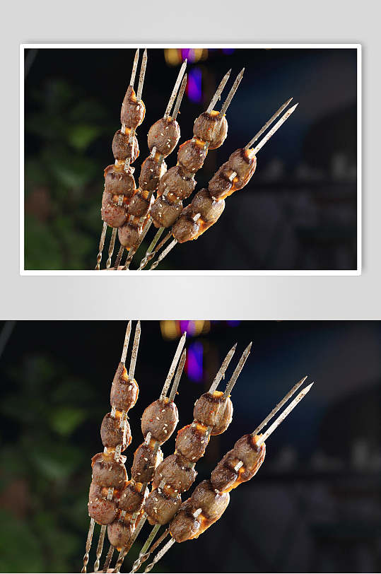 盐焗鸡胗食品摄影图片