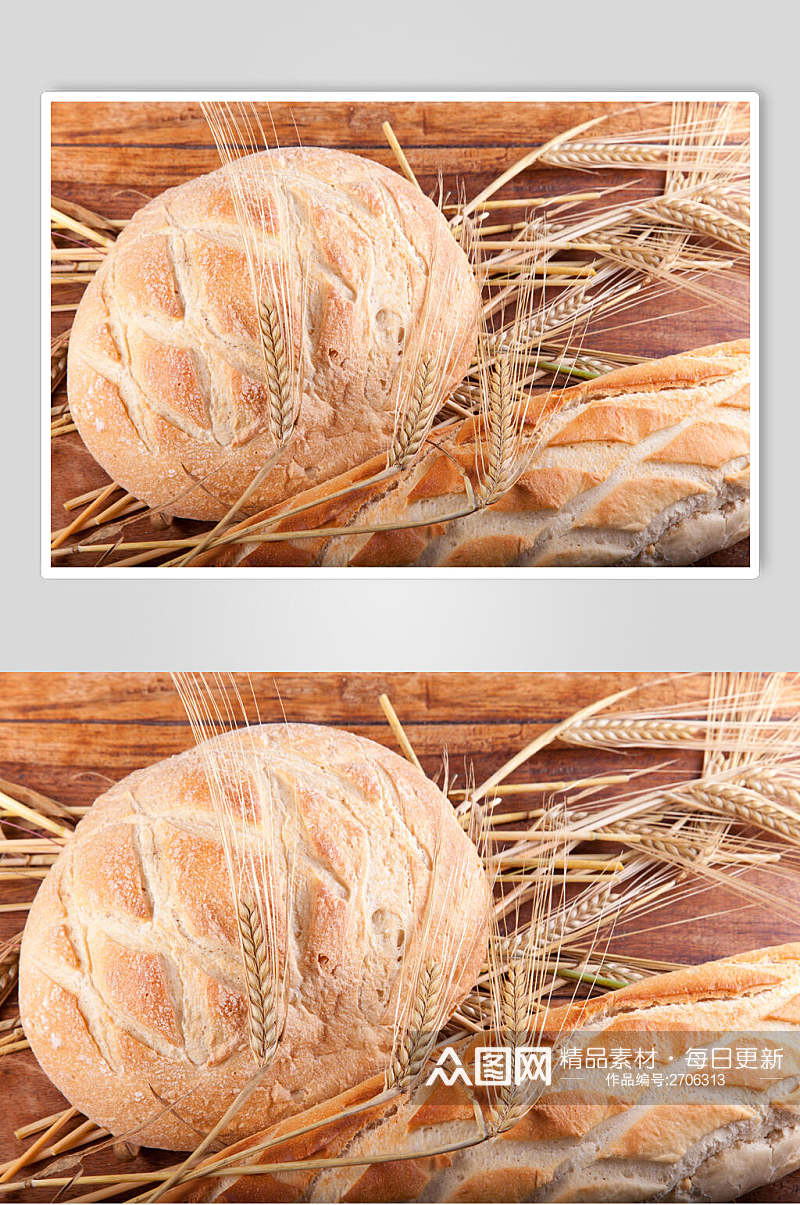 菠萝包烤面包食物图片素材