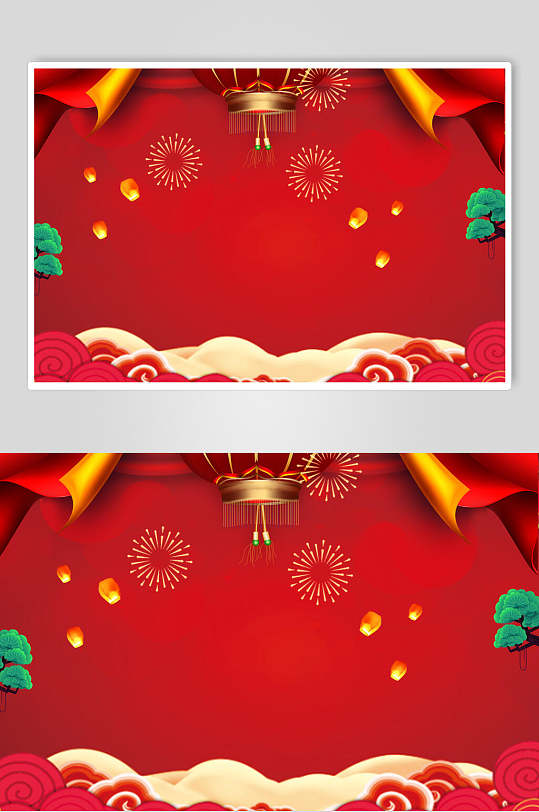 红色春节背景图高清图片