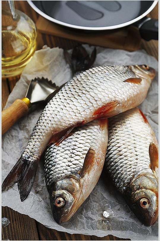 鲫鱼水产品海鲜餐饮高清图片