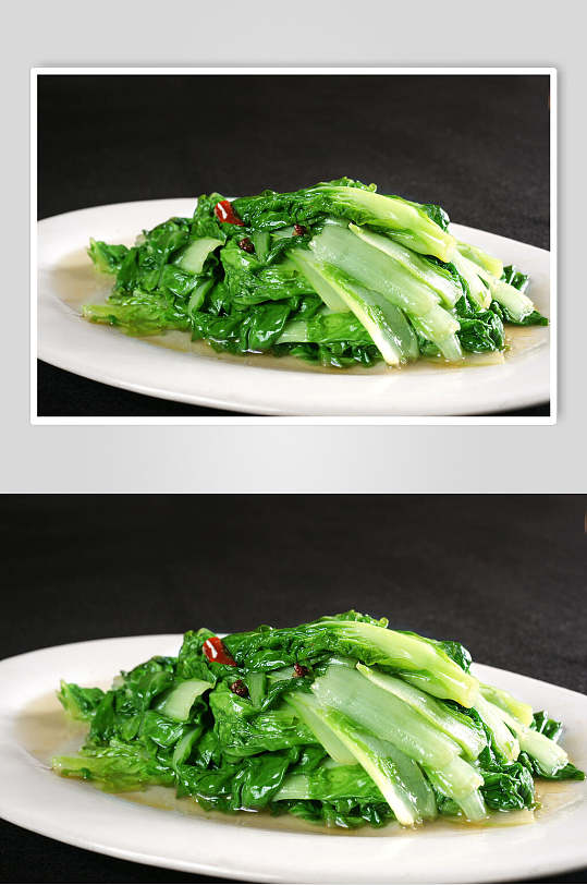 炝炒时蔬食物摄影图片