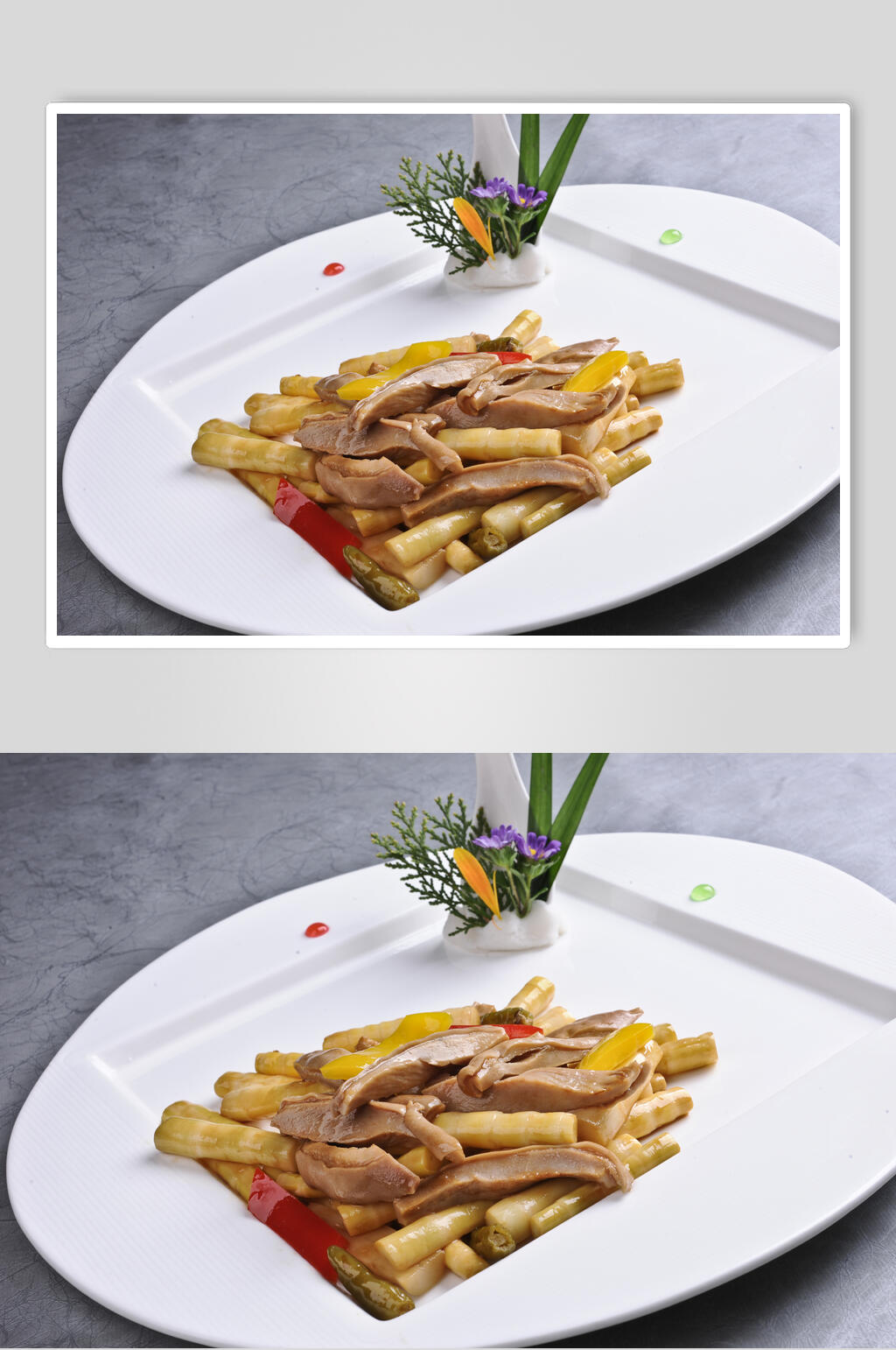 酸笋炒肚尖食物图片素材