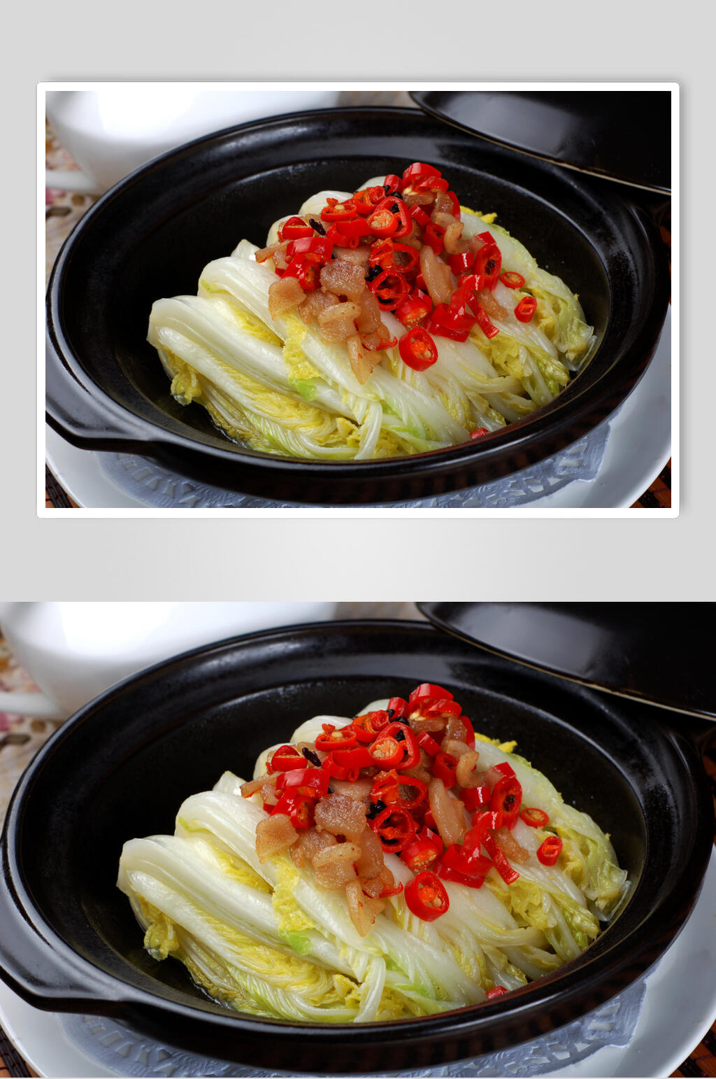 湘菜钵仔娃娃菜图片素材