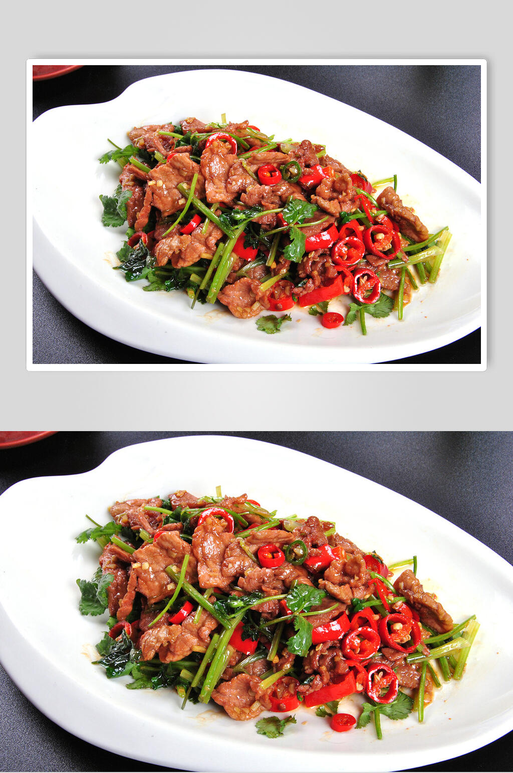 招牌家常菜小炒黄牛肉图片素材