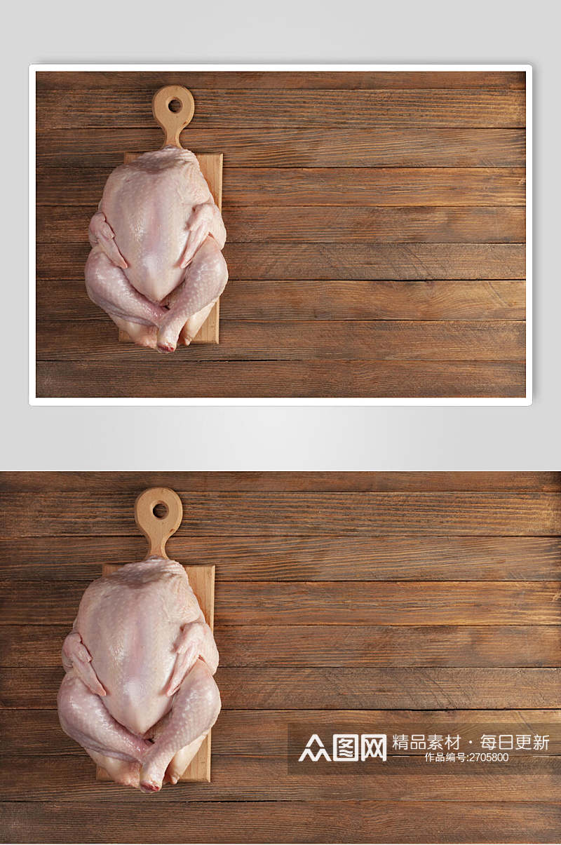新鲜美味鸡肉鸡腿摄影图素材