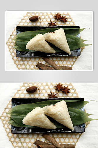 传统粽子食品摄影图片