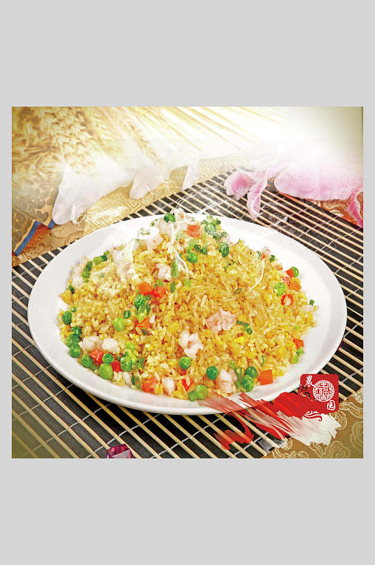 鲜香炒饭美食餐饮海报