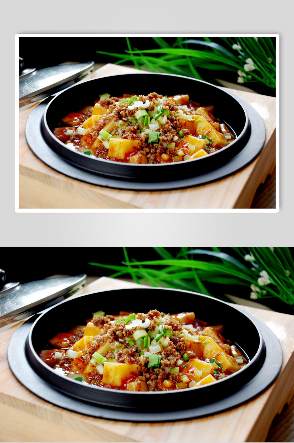 鲜香美味石锅米凉粉图片素材