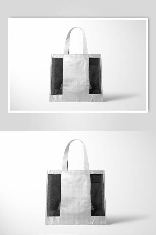 塑料pvc购物袋盒子样机