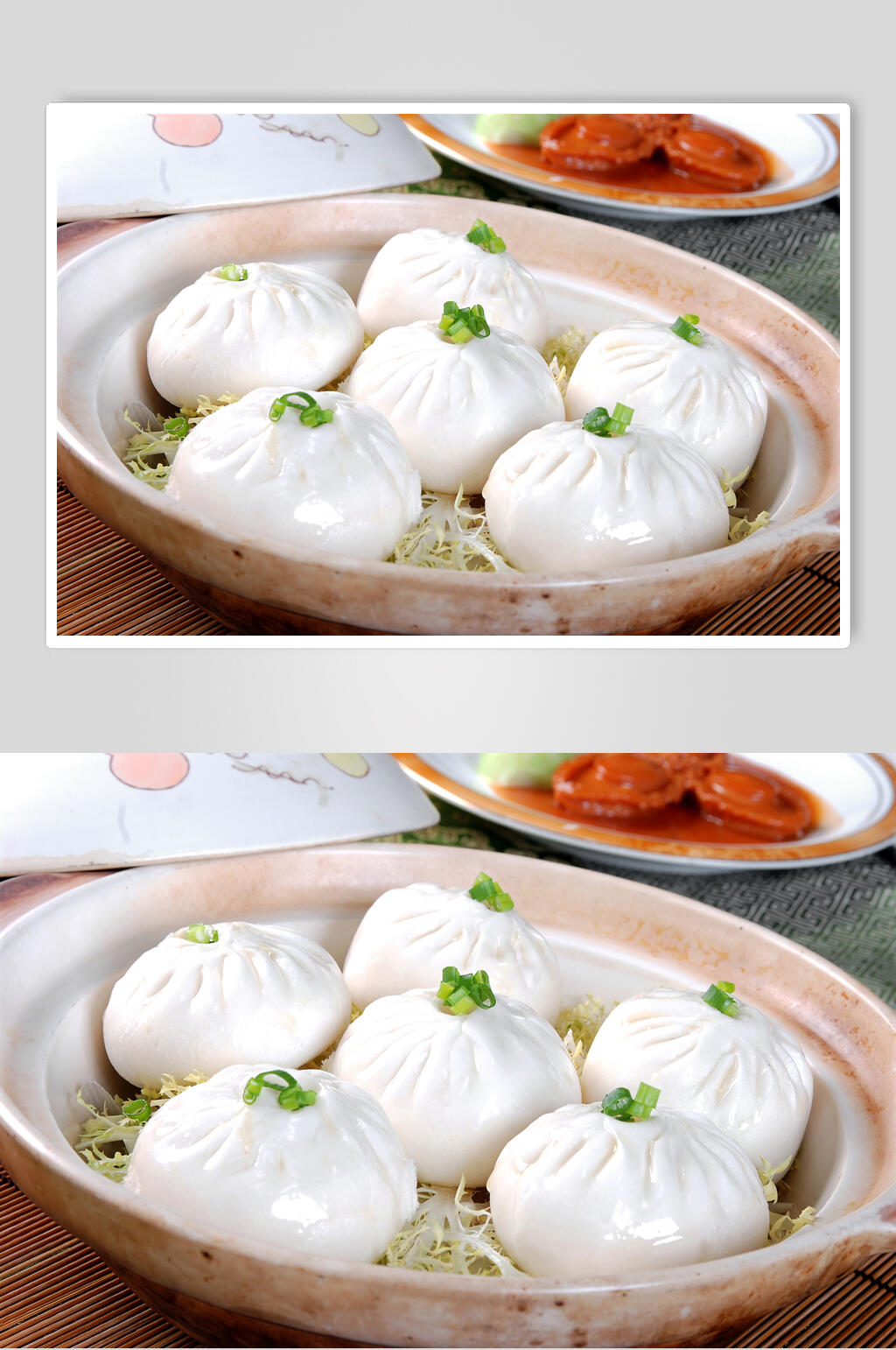 素菜煎包半打图片素材
