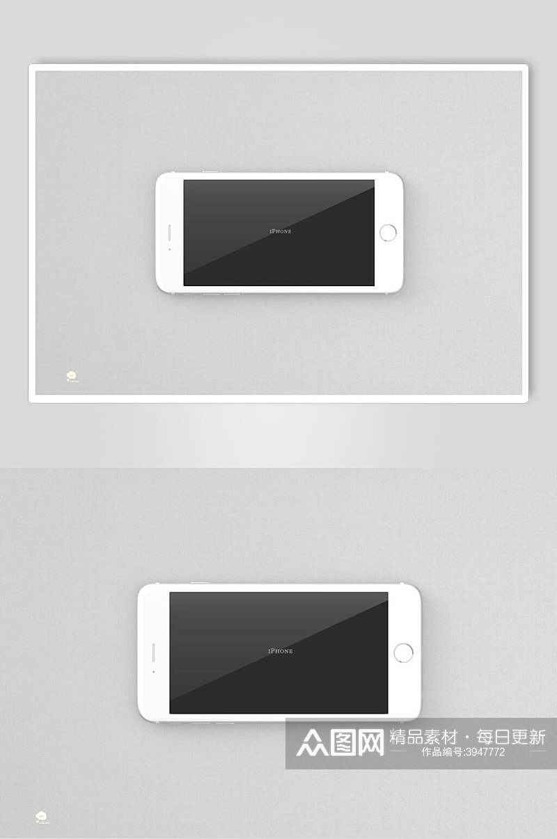 简约手机iPhone办公用品VI样机素材