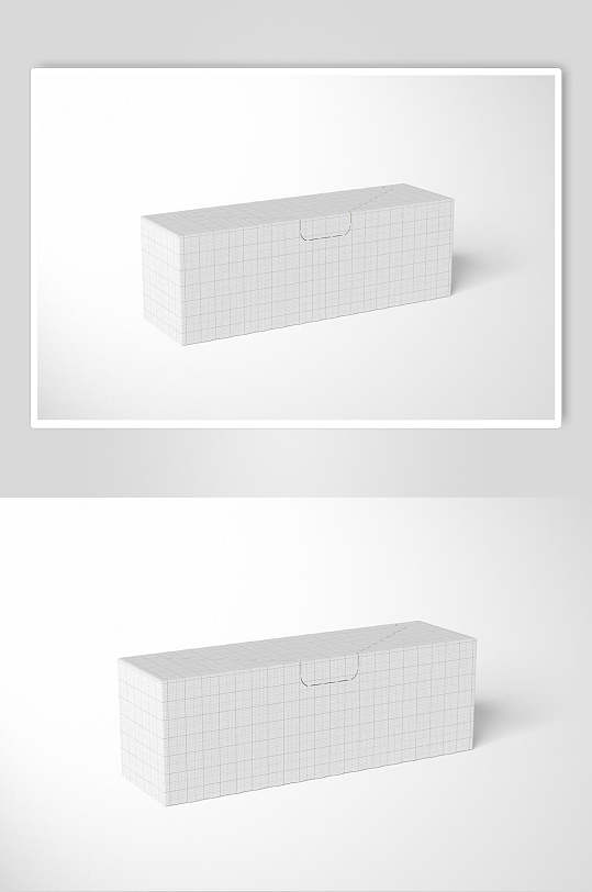 包装长方形纸盒购物袋盒子样机