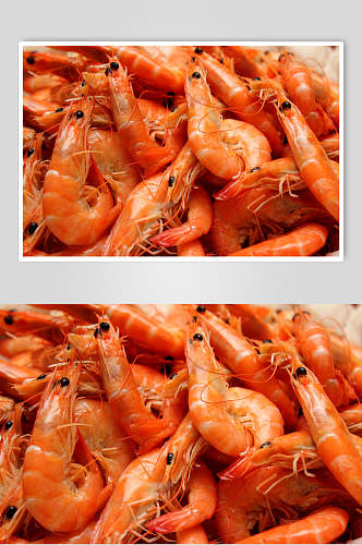 鲜香美味明虾虾仁食物摄影图片