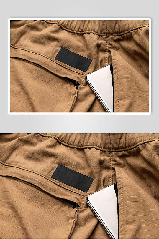 裤子服装标签样机