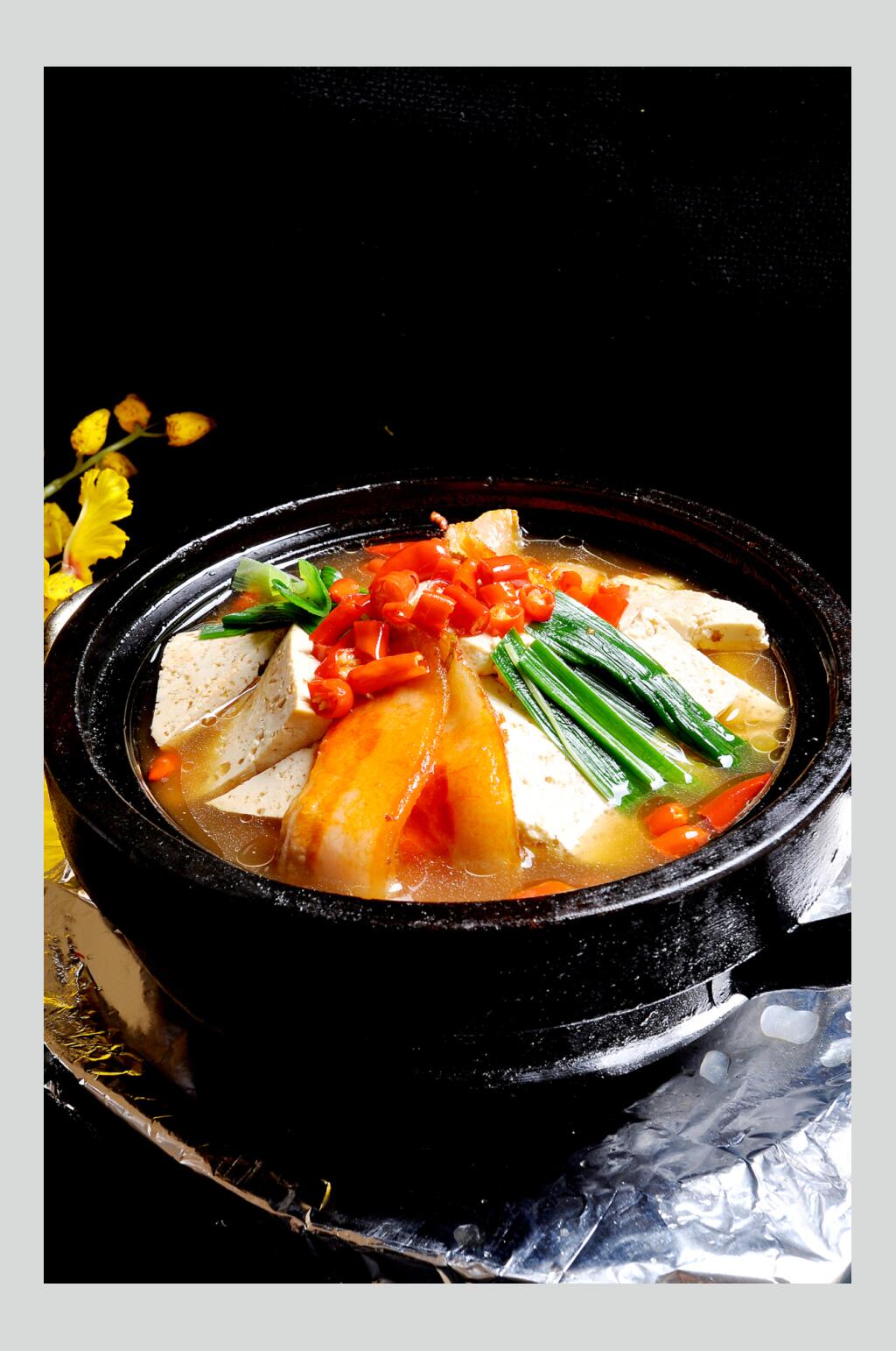招牌石锅豆腐图片素材