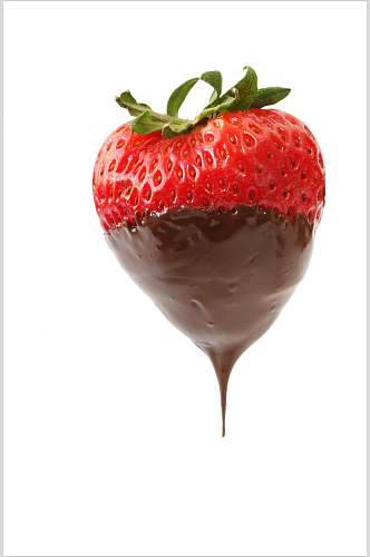 巧克力草莓水果食品图片