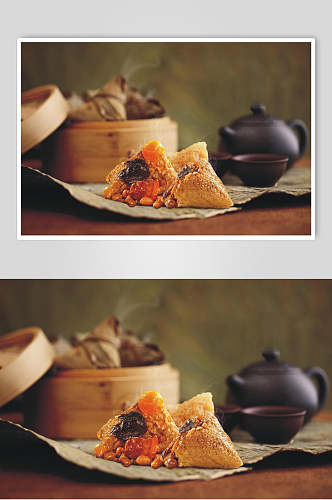 传统美食食品粽子摄影图片