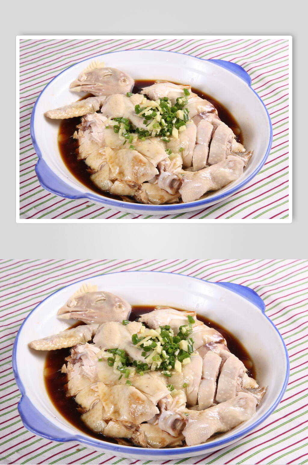 香浓美味美食白切鸡实拍高清图片素材