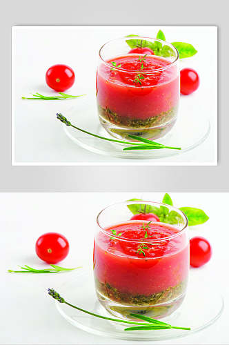 清新西红柿饮品水果食品图片