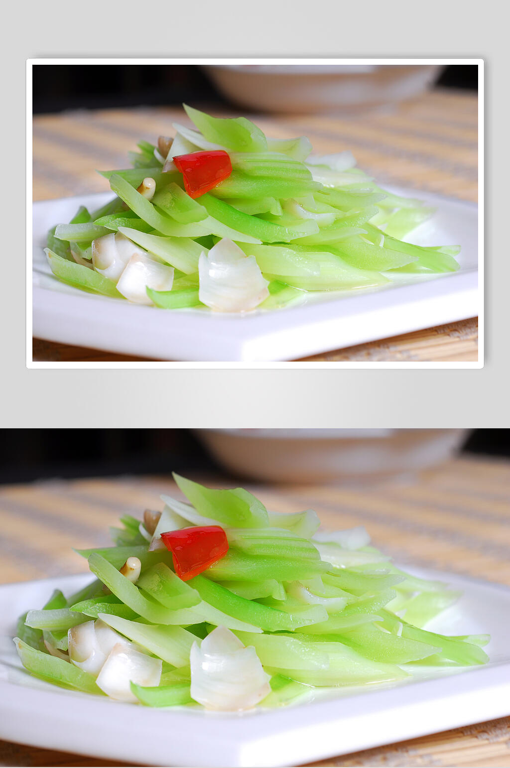 西芹炒百合食物摄影图片素材