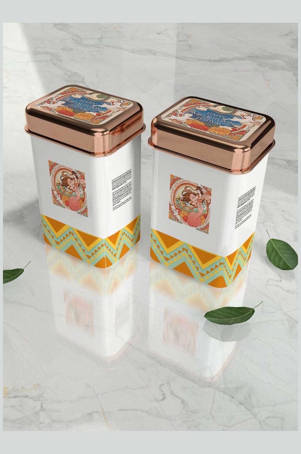 棕色透明茶叶样机素材