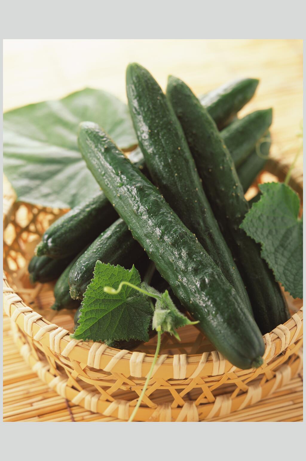 绿色有机蔬菜黄瓜青瓜食品高清图片素材