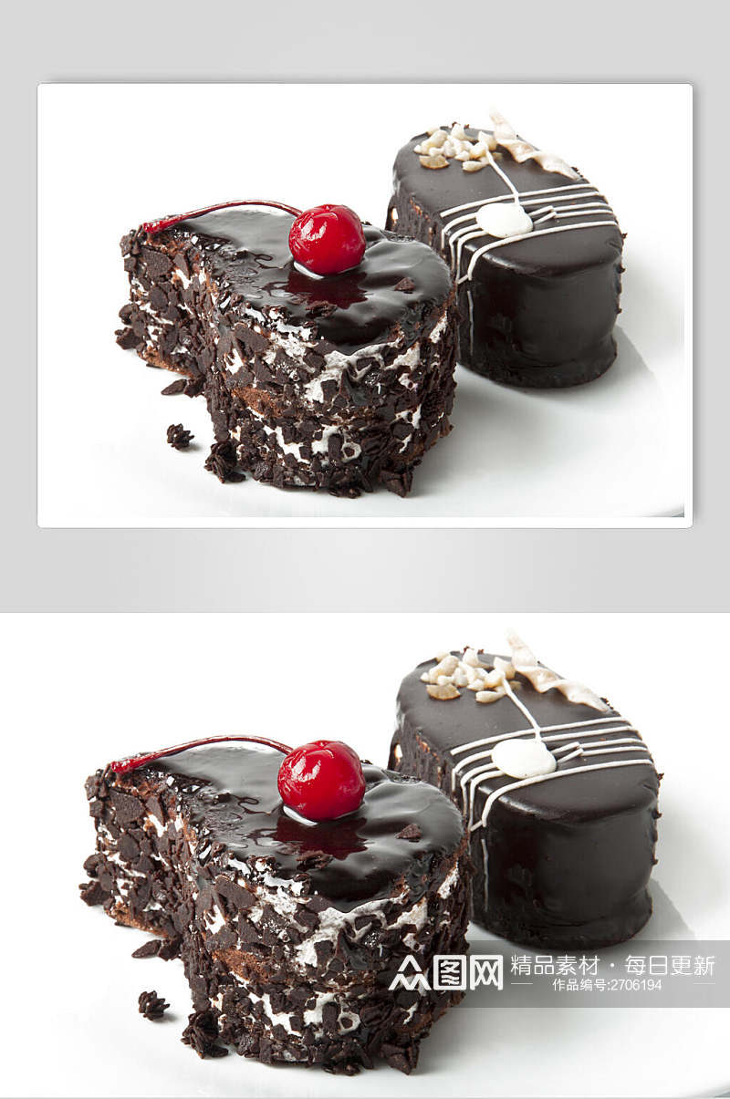 招牌甜点蛋糕切件食物图片素材