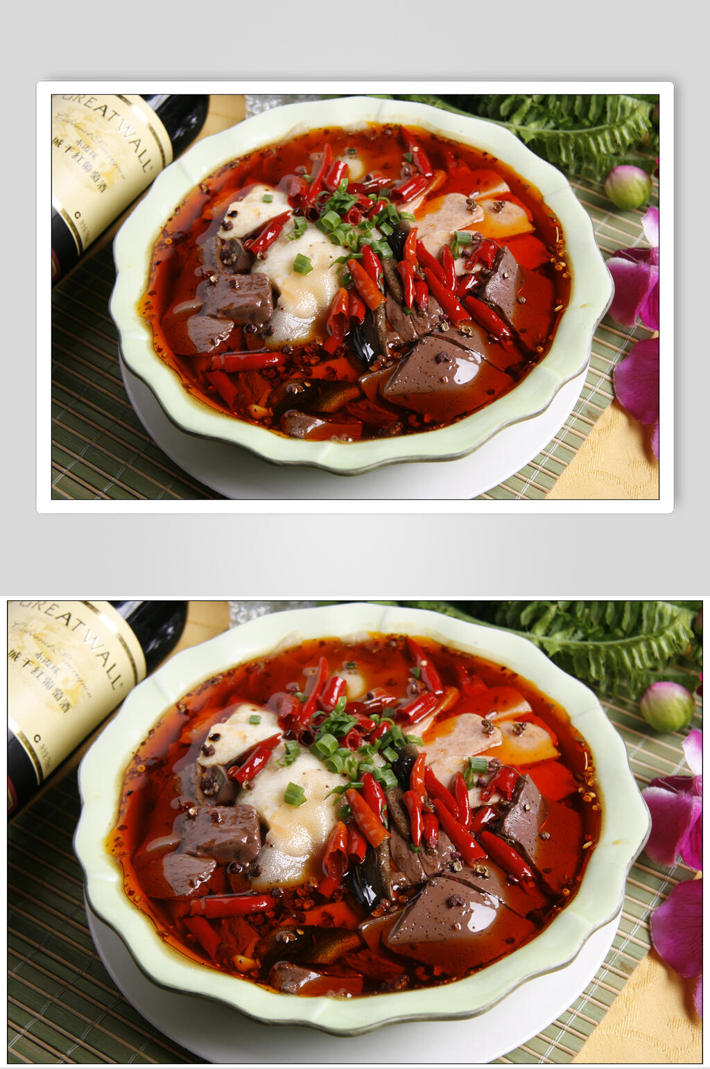 鲜香毛血旺美食图片素材