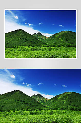 清新山河景色高清图片