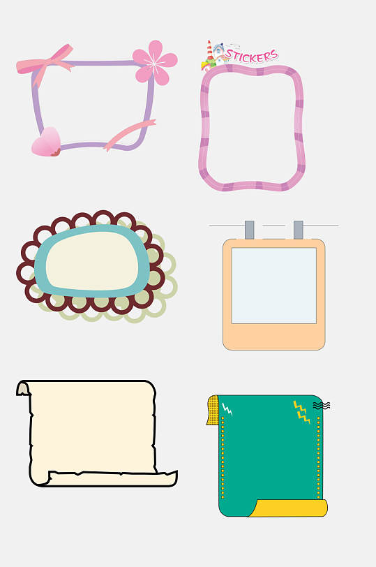 彩色标签贴纸图片-彩色标签贴纸素材下载-众图网