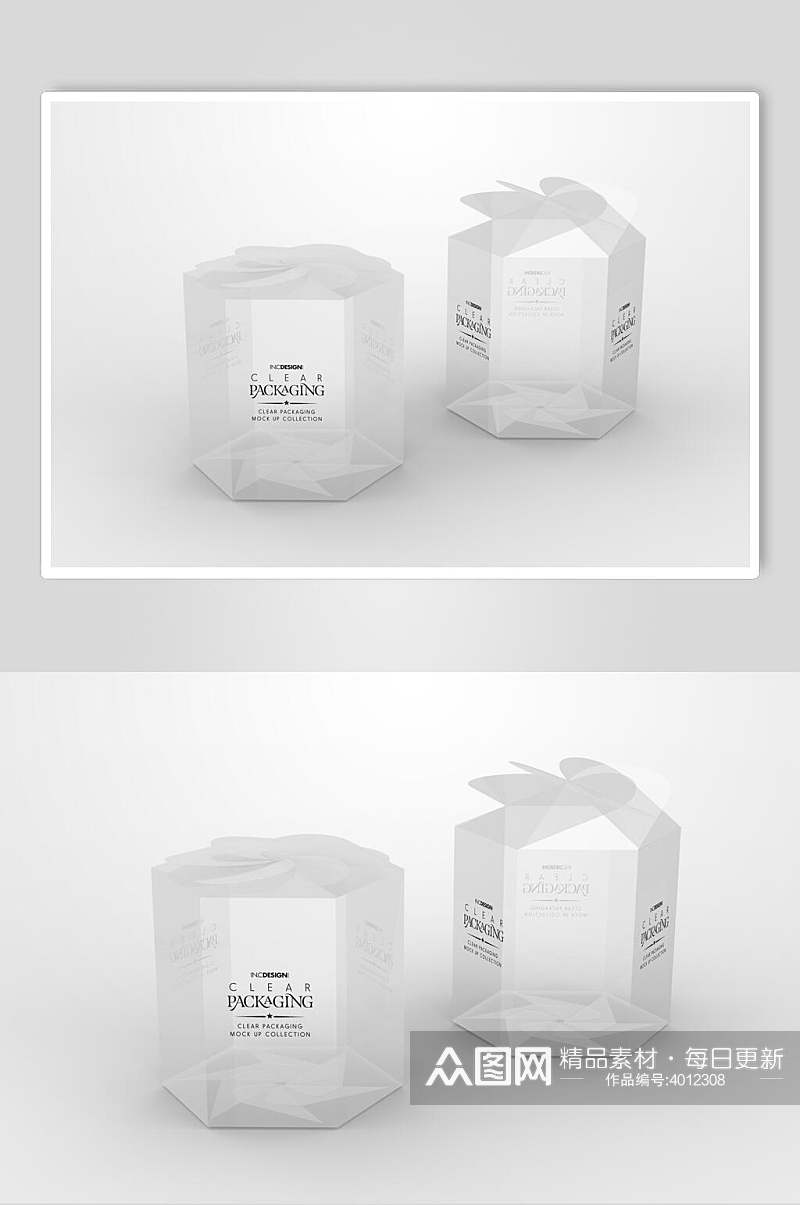 透明塑料包装样机素材