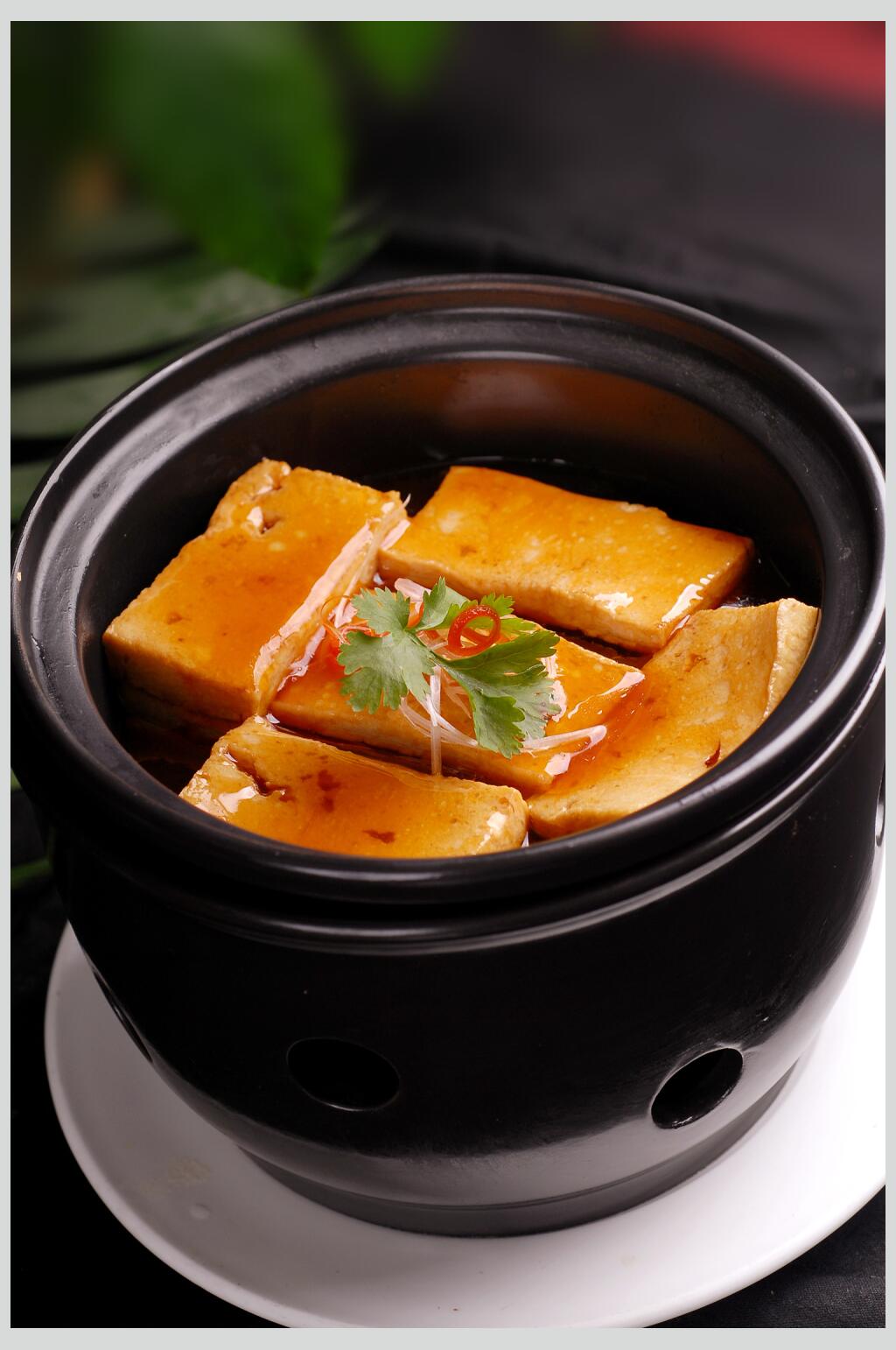素菜石锅豆腐图片素材