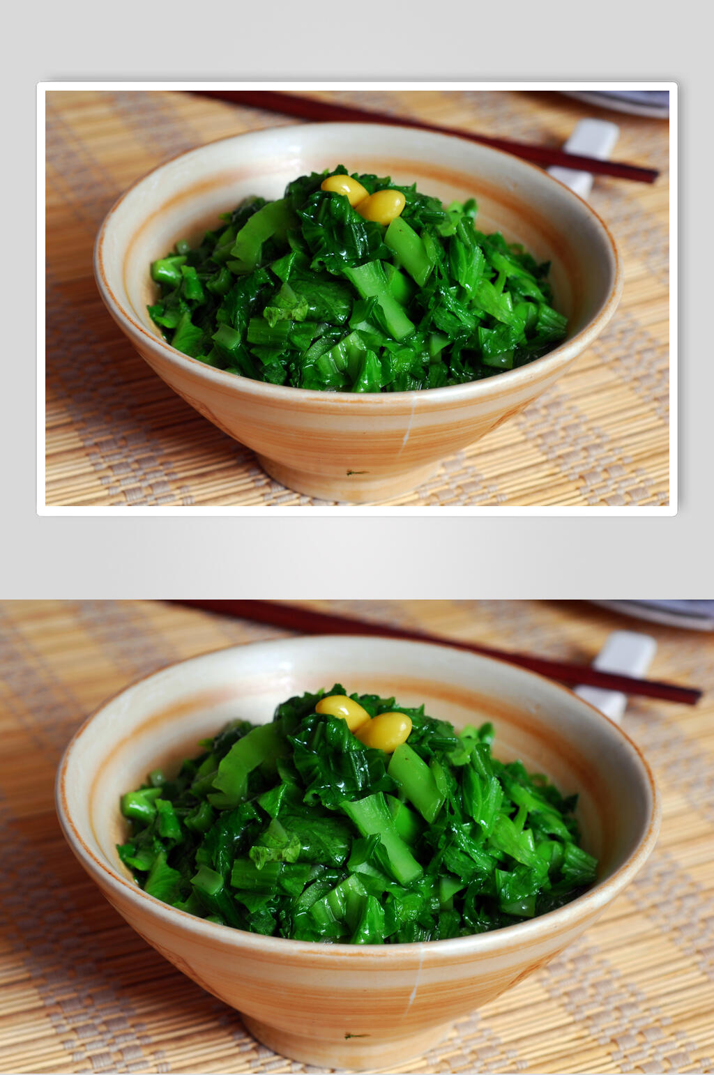 田园热鸡汁青菜钵图片素材